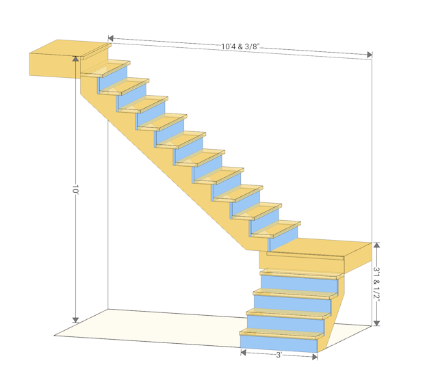 Building an L-Shaped Staircase with RedX Stairs