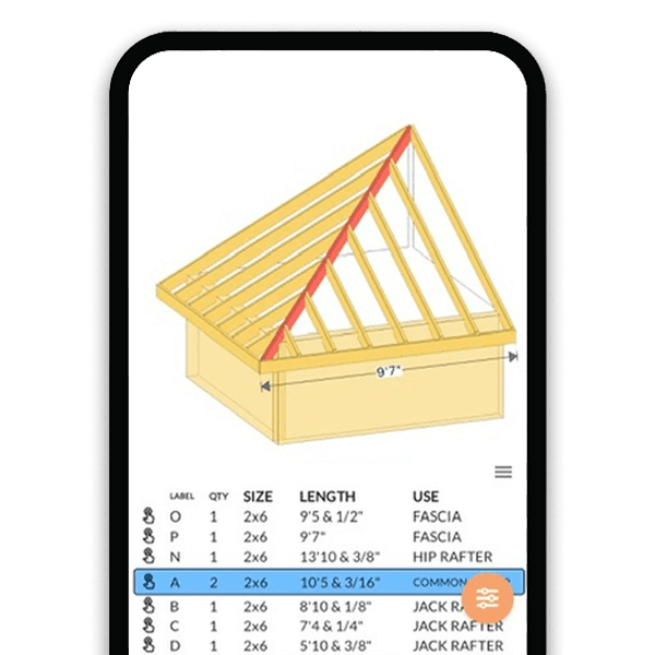 Hip Rafter Builder 3D Interface