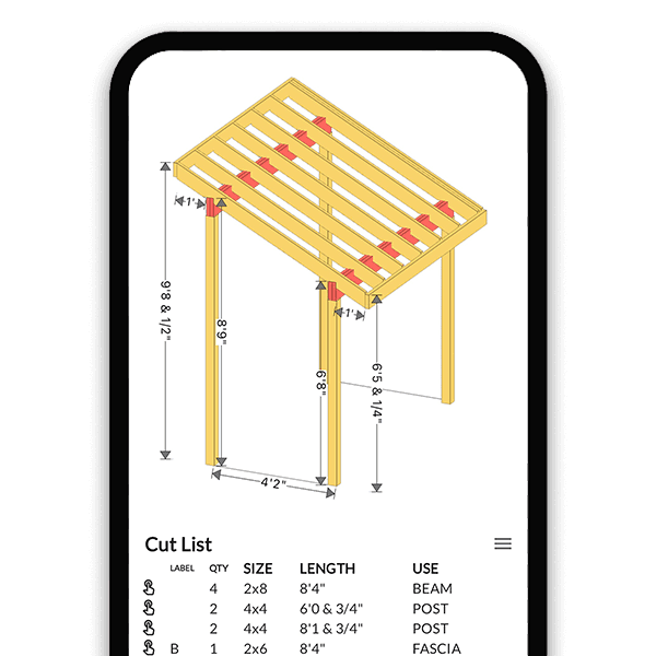 Single Slope Roof Builder 3D Interactive Model