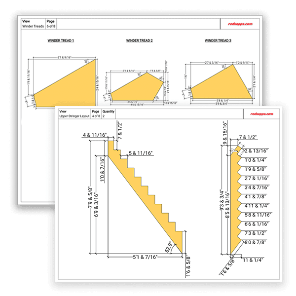 Detailed Stair Blueprint Example