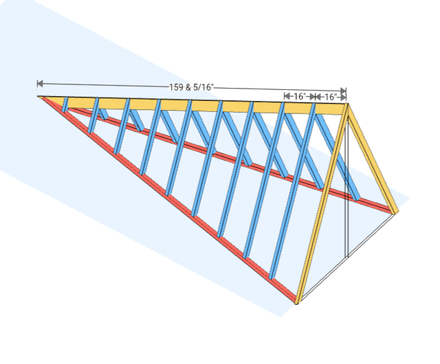 Blueprint of a house with red X's on the walls