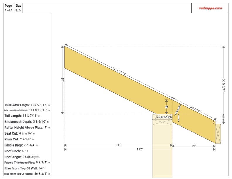 Export rafter blueprint redx roof app 