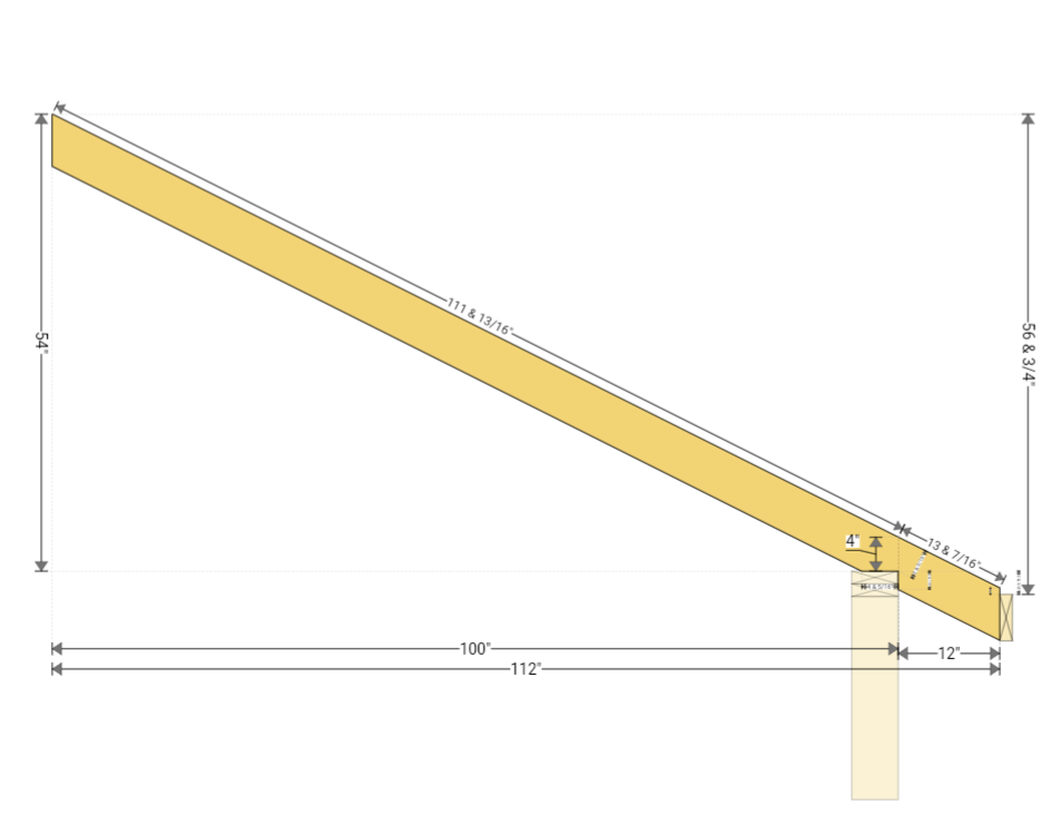 common Rafter plan example redx roof app