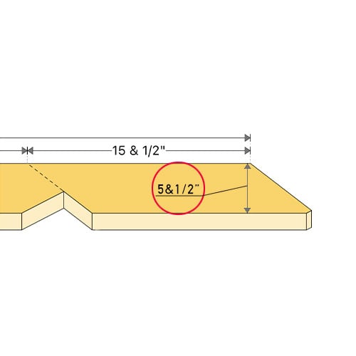 what is the rafter depth on a roof rafter