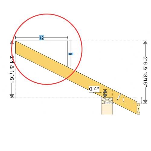 what is the roof pitch on a roof rafter