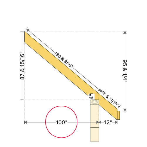 what is the rafter run on a roof rafter