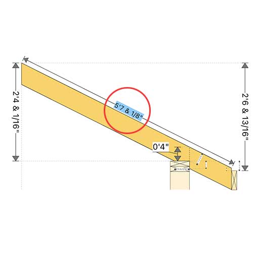 what is the total rafter length on a roof rafter