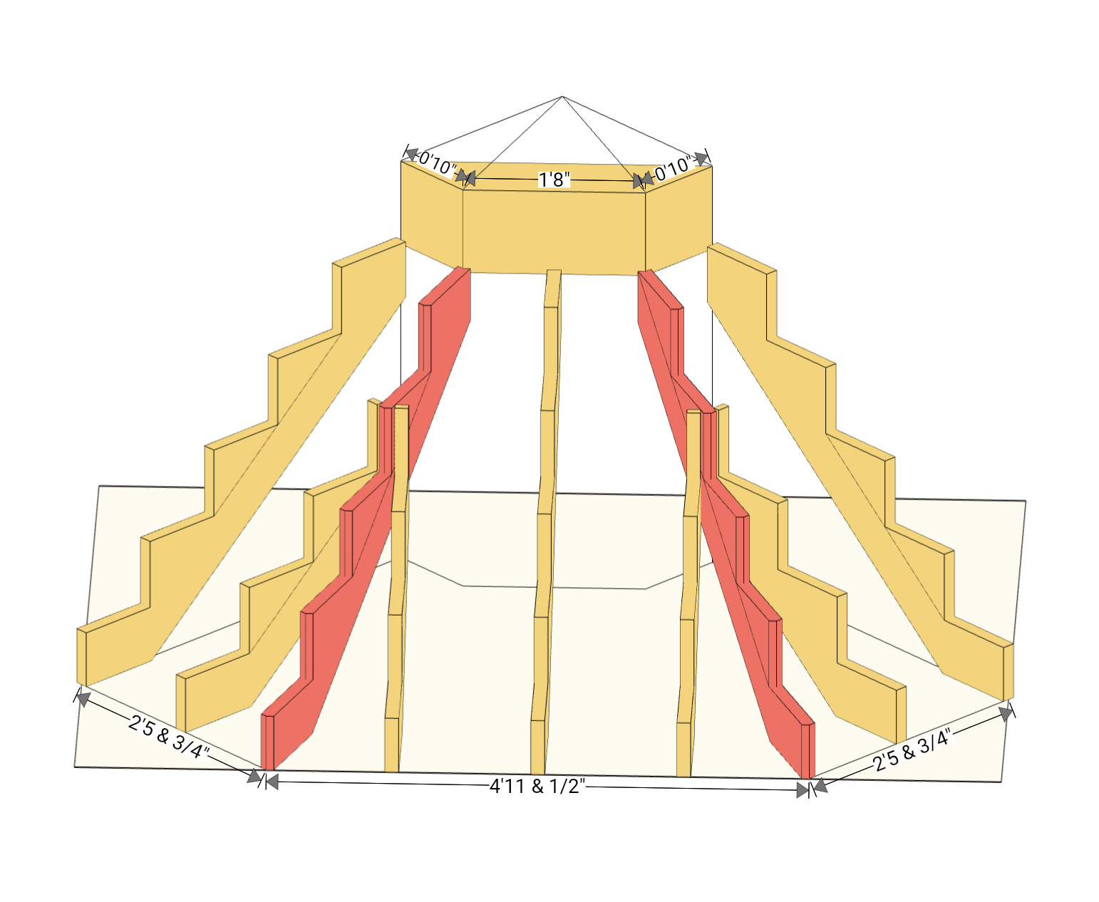 corner deck stair builder 3d software