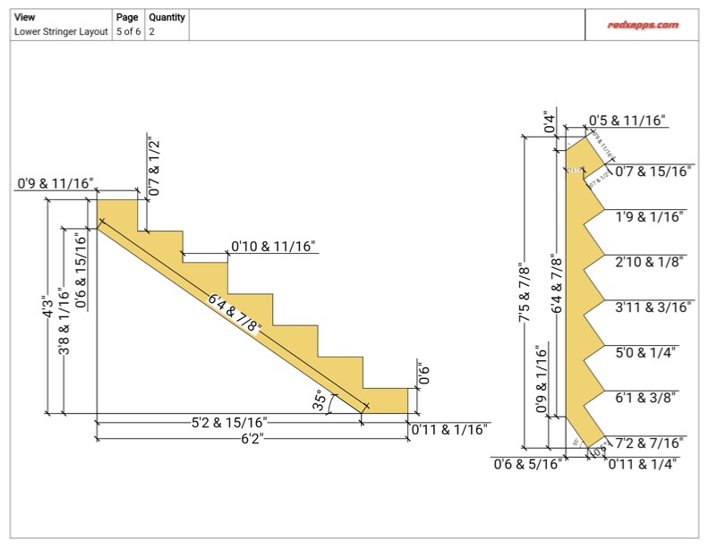 stringer blueprint redx stairs