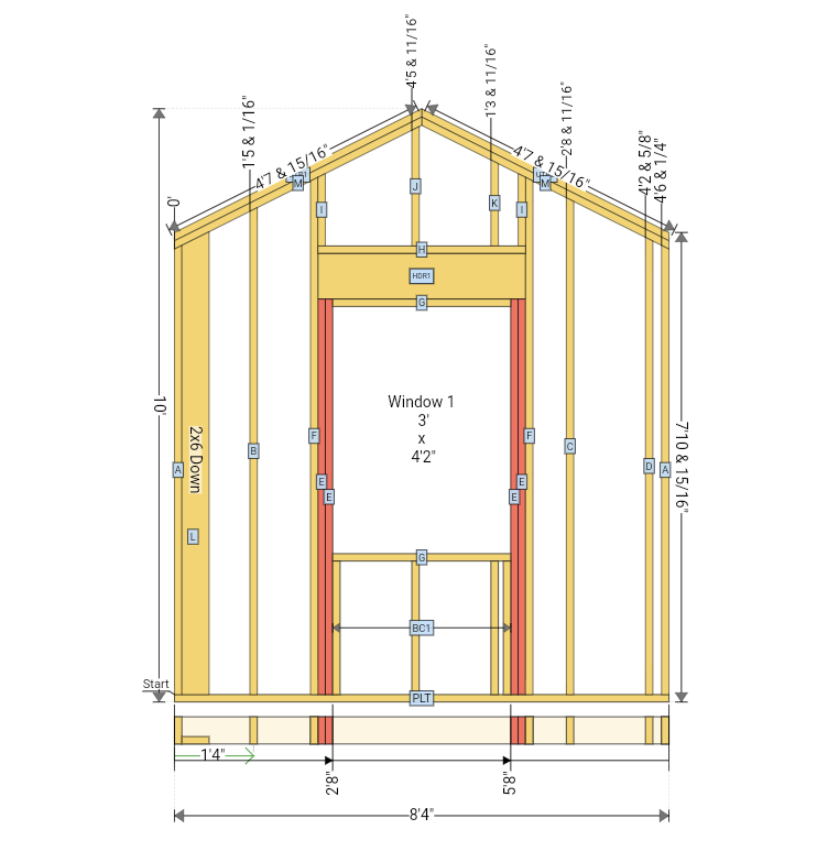 redx walls rake wall layout plan 