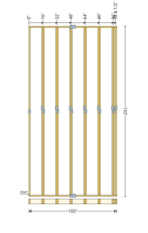 RedX Walls basic wall blueprint plan